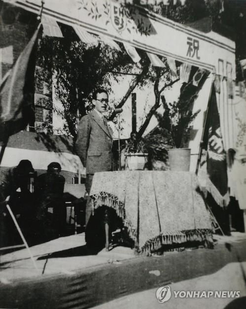 한국의 대표적인 사회민주주의자인 김규식 대한민국임시정부 부주석