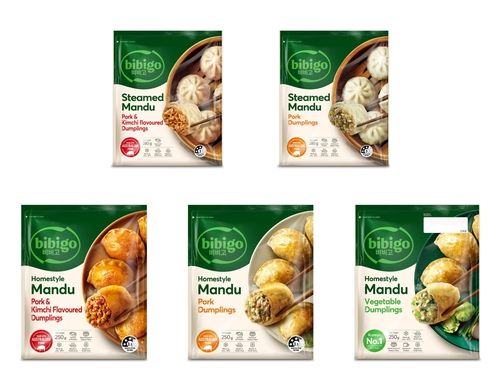 호주에서 판매하는 비비고 만두 5종