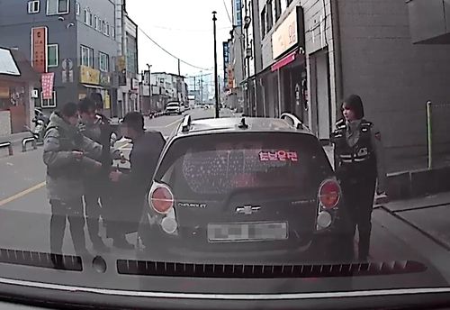 불법체류자 검거 모습