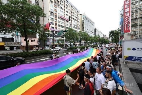 지난해 10월 26일 대만에서 열린 성소수자 퍼레이드
