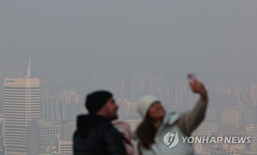 미세먼지 속 도심