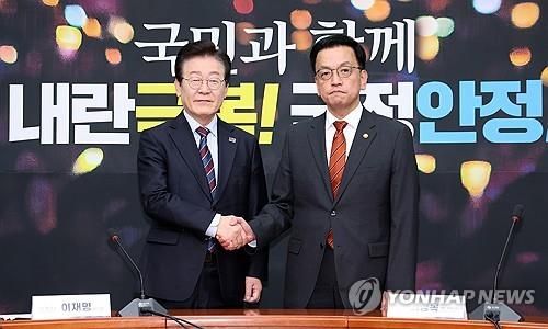 최상목 권한대행과 이재명 대표