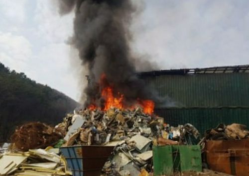 평택 자원순환시설 화재 현장