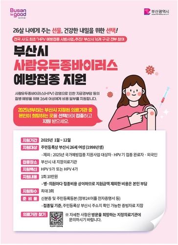 사람유두종바이러스(HPV) 예방접종 지원