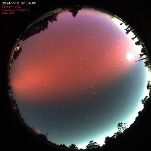 지난해 5월 10일 발생한 오로라