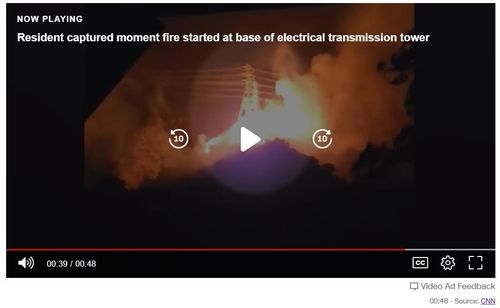 CNN이 보도한 LA 산불 피해지역 주민들의 촬영 영상