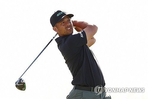 잰더 쇼플리의 티샷.