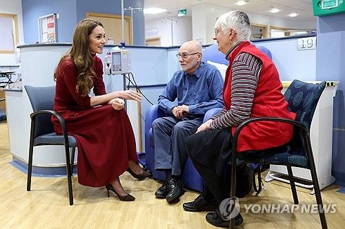 병원 방문한 영국 왕세자빈
