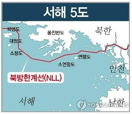 소청도, 백령도, 대청도의 위치