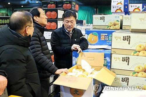 도매시장 현장 점검하는 박범수 차관