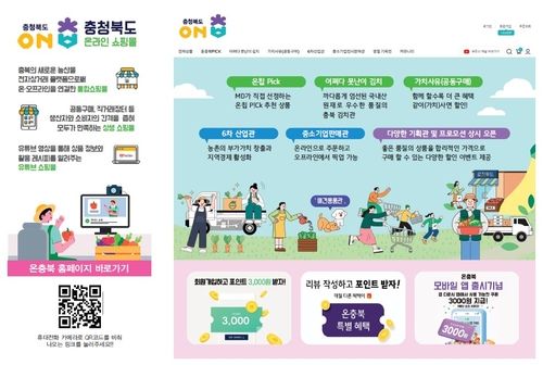 '온충북' 홍보 리플릿