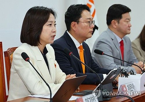 발언하는 허은아 대표