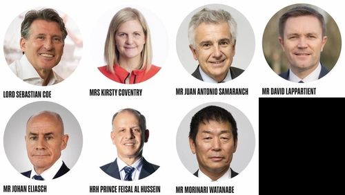 차기 IOC 위원장에 출마한 7명의 후보