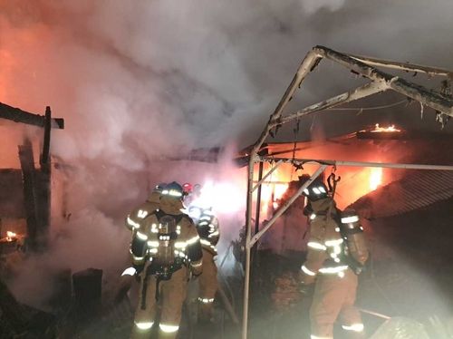 원주 주택 화재 진화