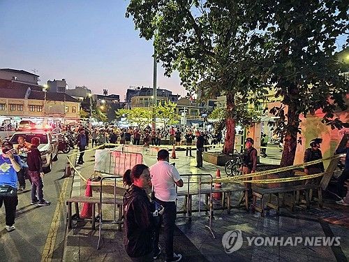 태국 방콕의 캄보디아 전 의원 피살 현장