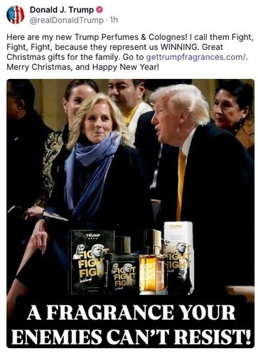 트럼프의 향수 광고