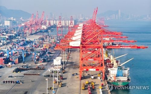 중국 롄윈강 항만