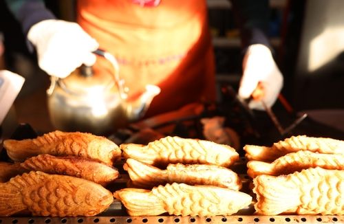 손님 기다리는 붕어빵