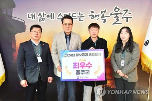 울주군, ‘2024년 정보공개 종합평가’ 최우수기관 선정