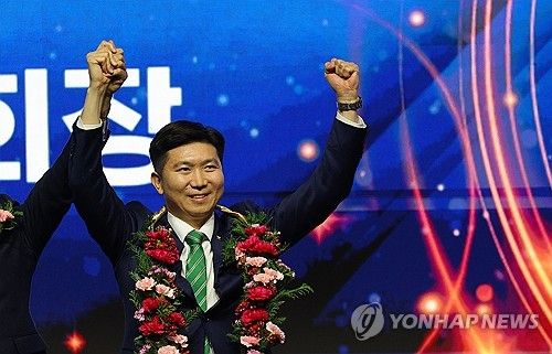 제42대 대한체육회장에 선출된 유승민 당선인