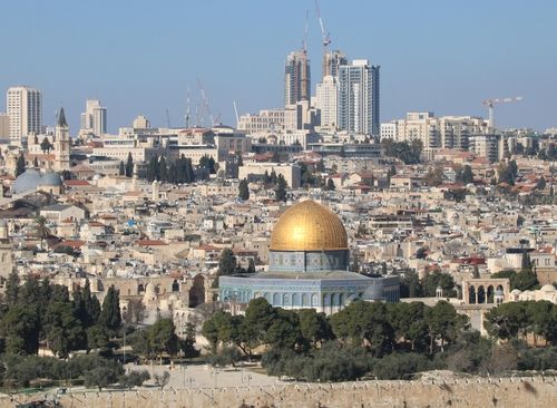 알아크사 사원 옆 황금돔 모스크