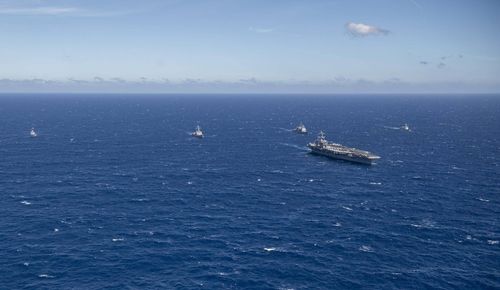 미국·필리핀, 남중국해 올해 첫 합동순찰…항모전단 참가