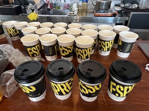 커피 봉사 나선 주민들