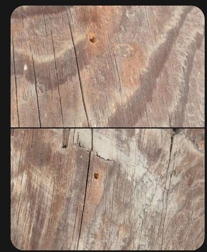 세계문화유산 병산서원 만대루 기둥에 남은 못자국