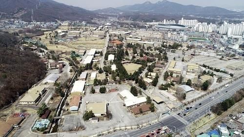 의정부 반환 미군기지 캠프 레드클라우드 전경