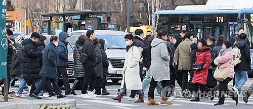 새해 첫 출근하는 시민들