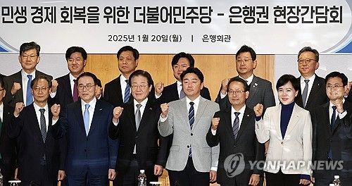 민생경제 회복 위한 더불어민주당-은행권 현장간담회