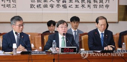 '서부지법 폭력 난동' 현안질의서 답변하는 배형원 법원행정처 차장