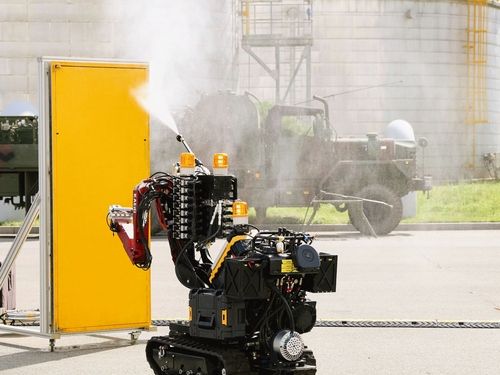 방사능 방재 훈련하는 암스트롱 로봇 