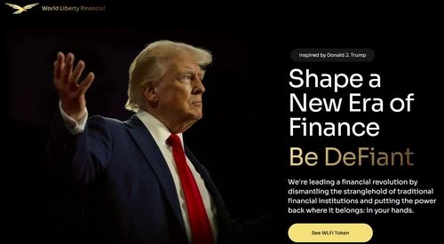 월드리버티파이낸셜(WLF) 홈페이지