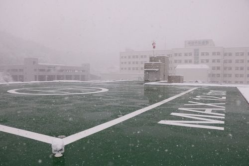 국군수도병원 옥상 헬리패드