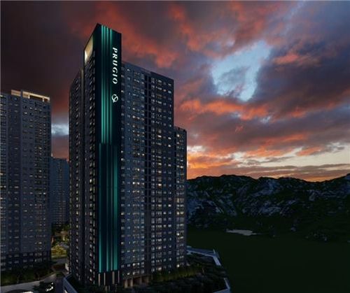 '푸르지오 에디션 2025'에서 선보인 푸르지오 측벽 파사드 조명