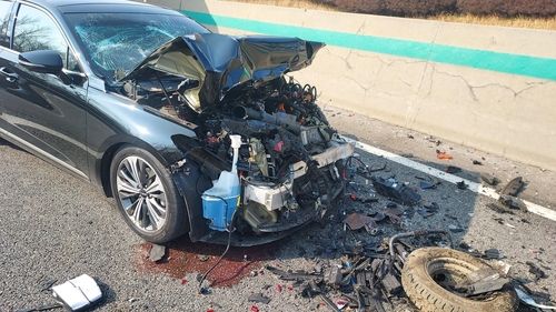 사고가 난 차량