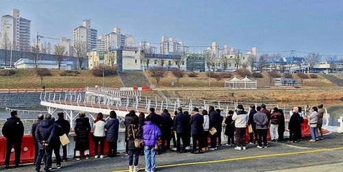 남양주 '접히는 왕숙천 인도교' 임시 개통