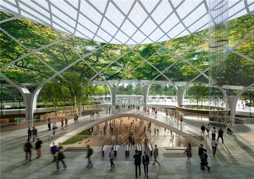 코엑스 일대 개발계획안 숲광장 조감도