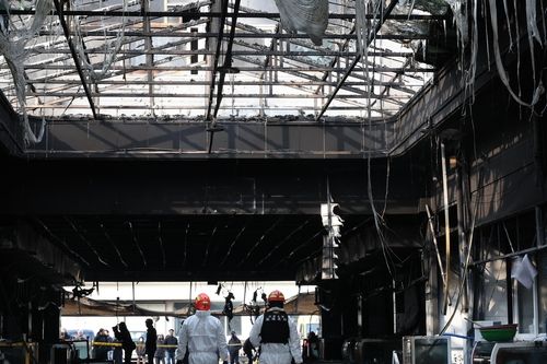 새까맣게 탄 격포항수산시장