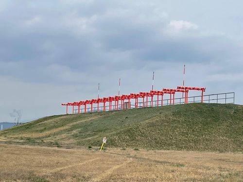 여수공항 로컬라이저 둔덕