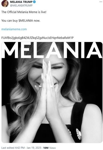 '멜라니아 밈 코인도 나왔어요' 