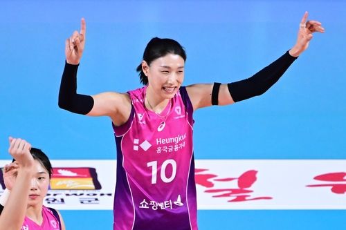 흥국생명의 주포 김연경