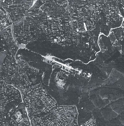 조선신궁 터 항공사진 (1946년 10월 16일 촬영)