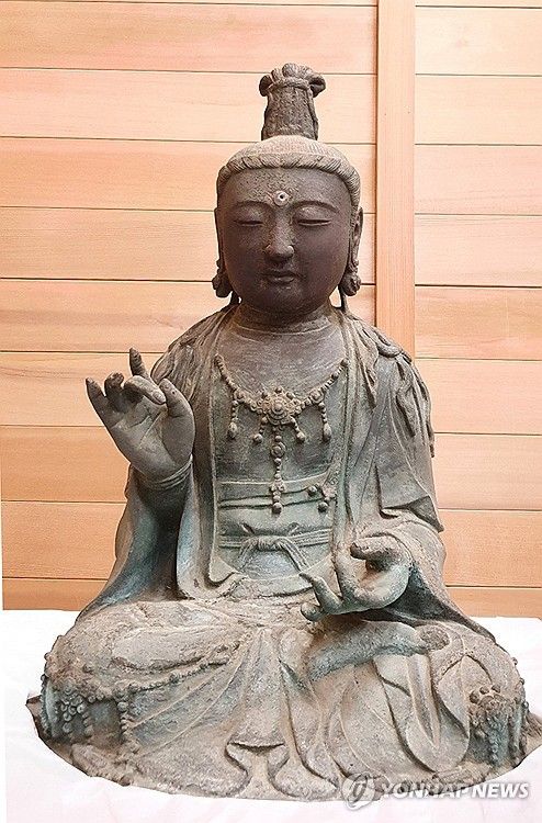 다시 일본으로 돌아가는 서산 부석사 불상