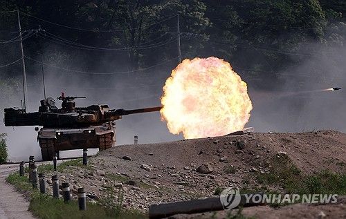 K-2 전차, 철원서 전투사격 훈련