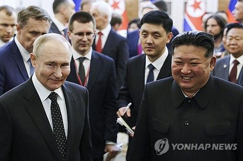 밀착관계 이어가는 북한과 러시아 [AP 연합뉴스 자료사진. 재판매 및 DB 금지]