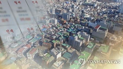 서울 빌라 전세가율(CG)