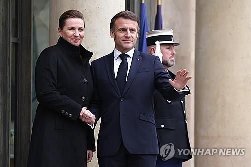 마크롱 만난 덴마크 총리
