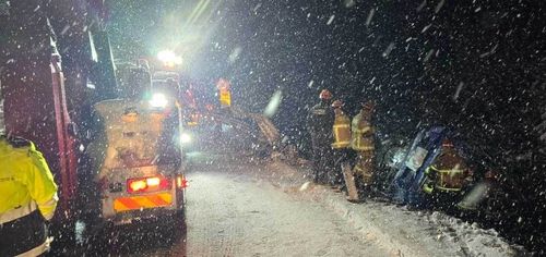 원주 귀래면 눈길 사고